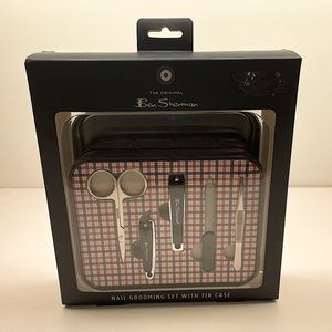 Ben Sherman Nail Grooming Set With Metal Case